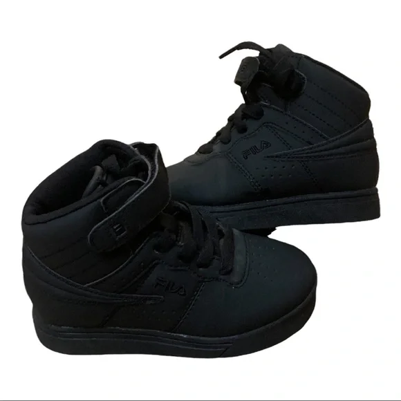 Fila Shoes New Fila Boys Vulc Mid Sneaker Black Toddler Size